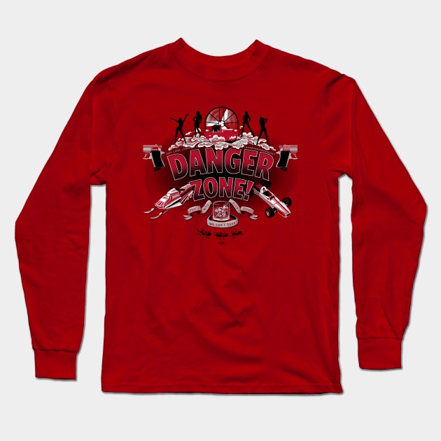 Danger Zone! Long Sleeve T-Shirt by ianleino